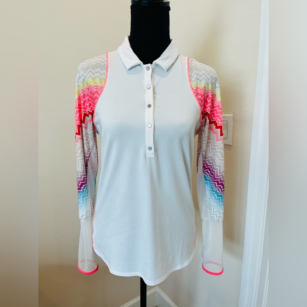 Lucky in Love Zig Zag Sleeve Top